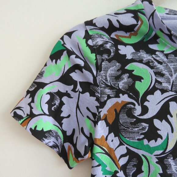 BALENCIAGA FW 2012 - 2013 Abstract Pop Art Cotton Tee T Shirt Lilac - Size XS - Picture 7 of 15